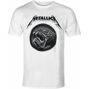ROCK OFF мъжка тениска Metallica - Black Album Poster - Бяла - METTS80MW