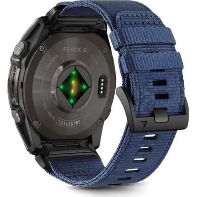 Tech-Protect Текстилна каишка за Garmin Fenix 5x / 5x Plus / 6x / 6x Pro / 7x / 8 (51mm) от Tech-Protect Nylon Classic - Navy Blue (5906302376742)