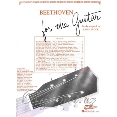 For the Guitar Ludwig van Beethoven 19 skladieb pre gitaru