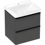 Hansgrohe Xelu Q - Шкаф за мивка, 63x58x50 см, 2 чекмеджета, матово сиво/матово черно 54372670 (54372670)