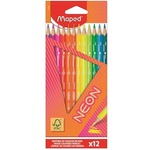 Maped Комплект цветни моливи, триъгълни, MAPED "Neon", 12 различни цвята 831802FC (831802FC)