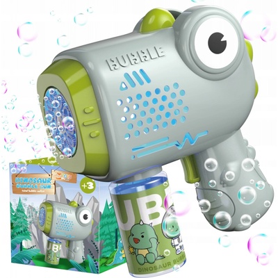 PISTOLE NA MÝDLOVÉ BUBLINY, STROJ NA BUBLINY, GENERÁTOR a TEKUTINA DINOSAURUS