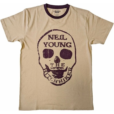 Neil Young tričko Hitchhiker Natural