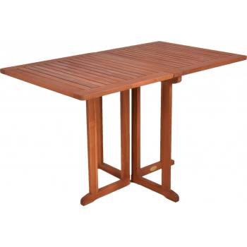 Spetebo Balkónový stôl BALTIMORE, obdĺžnikový, skladací eukalyptus(hranatý)