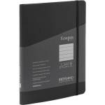 Fedrigoni Тетрадка Ecoqua , A5, картонена корица, със скрита спирала, 70 листа, черна (19042108)