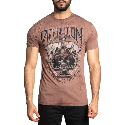 AFFLICTION мъжка тениска affliction - all in - antler - a26258-ant