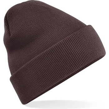 Beechfield zimní čepice Original Cuffed beanie čokoládová