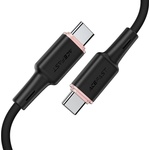 ACEFAST - Кабел за данни (C2-03) - Type-C към Type-C, 60W, 3A, Бързо зареждане, 1.2 м - Черен