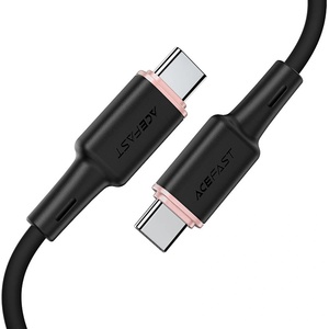 ACEFAST - Кабел за данни (C2-03) - Type-C към Type-C, 60W, 3A, Бързо зареждане, 1.2 м - Черен