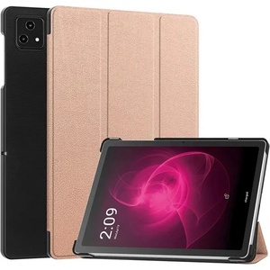 Gigapack T Tablet 5G ( 2023 ) GIGAPACK Tok стоящ, с кожен ефект, активен FLIP, държач за настолен компютър, GOLDEN GP-153195 (GP-153195)