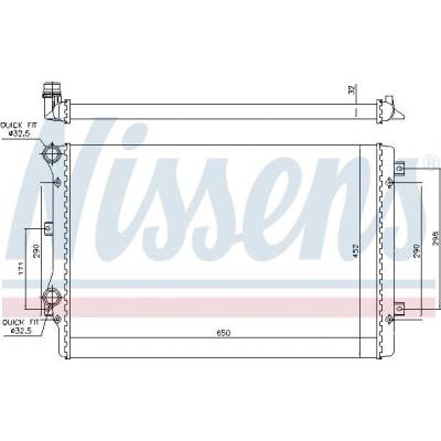 Chladič motoru NISSENS 65279A