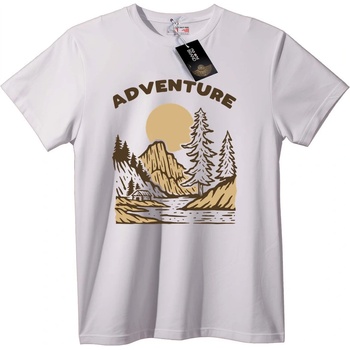 NOONEBRAND Тениска Приключение в Планината - 4XL, Black