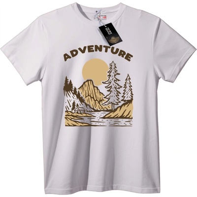 NOONEBRAND Тениска Приключение в Планината - 4XL, Black