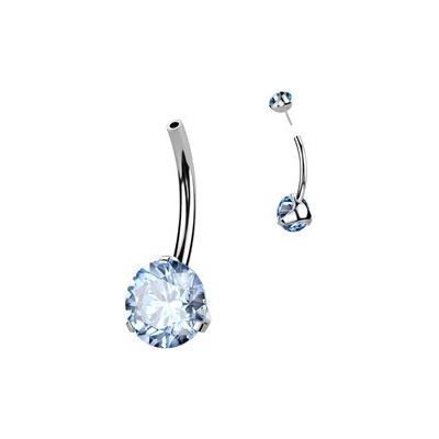 Šperky4U Push In piercingu do pupíku titan TIT1273-Q