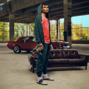 GymBeam Суичър с качулка и цип Zone Forest M