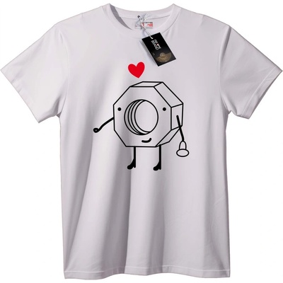 NOONEBRAND Тениска Heart Bolt - M, White