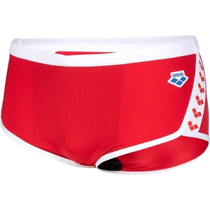 arena icons swim low waist short solid red/white m - uk34