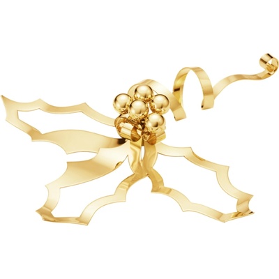 Georg Jensen Pozlátená vianočná ozdoba / dekoracia Holly CC 2026 – large
