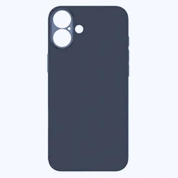 Mobi-Fon Силиконов кейс iPaky матиран, За iPhone 16 Plus (6.7), Тъмносин (IPH-16PLUS-002)