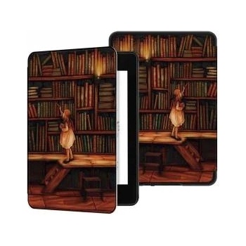 Stradour Smart Case Graphic Case for Kindle Paperwhite 1/ 2/ 3 (Library Girl)