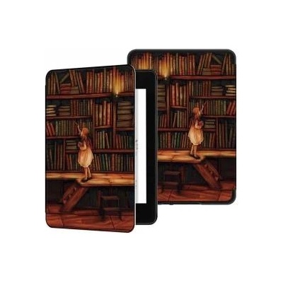 Stradour Smart Case Graphic Case for Kindle Paperwhite 1/ 2/ 3 (Library Girl)