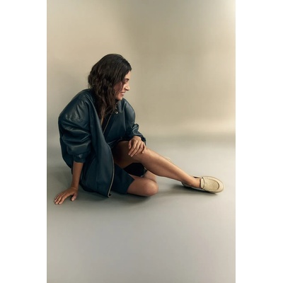 Vanda Novak Велурени мокасини Vanda Novak Kayla (kayla.fluffy.beige)