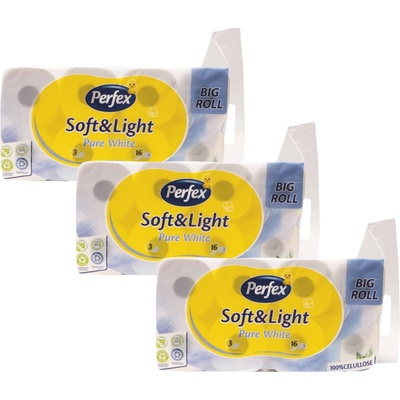 Perfex Soft&Light 3-vrstvý 3 x 16 ks