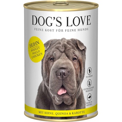 Dog's Love Classic kuřecí s hruškou quinoou a mrkví 6 x 400 g