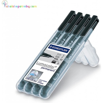 Staedtler Lumocolor 31 4 čierne