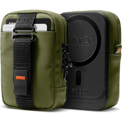 Spigen přenosné organizérové pouzdro TintapZip MagSafe olivově zelené AFA10227