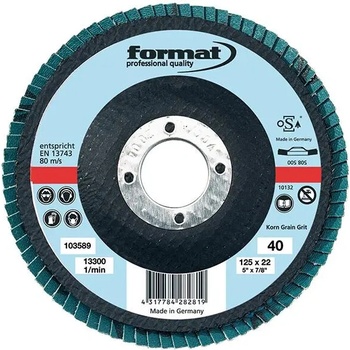 Format Brusný lamelový kotouč 125 mm K40 EDE82890040