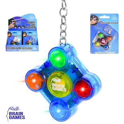 Prívesok na kľúče Mikro Trading Brain Games Memorická Hra 5x5cm Na Baterie Se Světlem A Zvukem