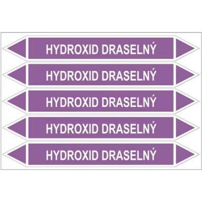 Značení potrubí, hydroxid draselný PZG 007197