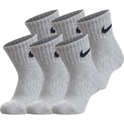 Nike Детски чорапи Nike 6-Pack Quarter Socks Infants - Grey