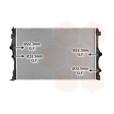 Chladič, chlazení motoru VAN WEZEL 30012717