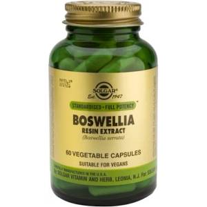 SOLGAR Хранителна добавка Босвелия, Solgar Boswellia Resin Extract 60 veg. caps