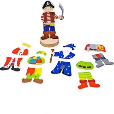 Bigjigs Toys - Магнитна кукла за обличане - Мистичен
