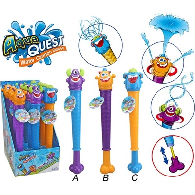 Mac Toys Vodní dělo příšerka 45cm, rotující hlava
