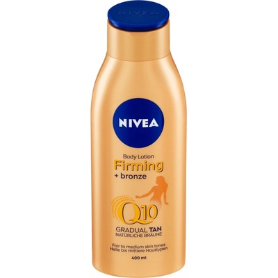 Nivea Q10 Plus Firming + Bronze tělové mléko 400 ml – Zbozi.Blesk.cz