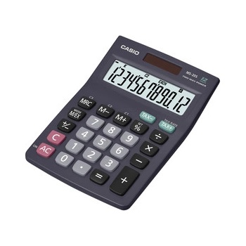 Casio MS 20 S (TAX+EXCHANGE) kalkulačka stolná, čierna