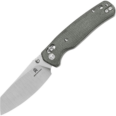 Bestechman CICADA'S WING 10Cr15MoV Satin with grey Micarta handle BMK06-M-3
