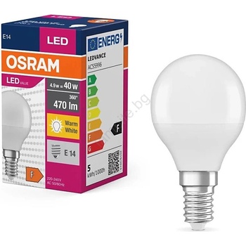 OSRAM LED Крушка P40 E14/4, 9W/230V 2700K - Osram (P225664)