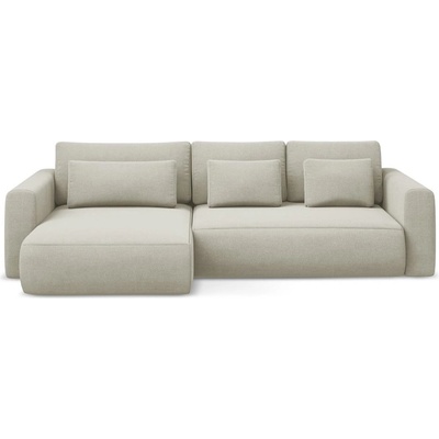 makamii Бежов разтегателен ъглов диван с място за съхранение (ляв ъгъл) Kapua - Makamii (KAPUA_LCF_M_24_P1_C13)