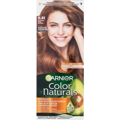 Garnier Color Naturals permanentní barva na vlasy s vyživujícími oleji 6.41 Sweet Amber 40 ml