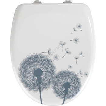 WENKO 22409100 - тоалетна седалка ASTERA 45x38 cm, пъстроцветна/сребриста (WE0618)