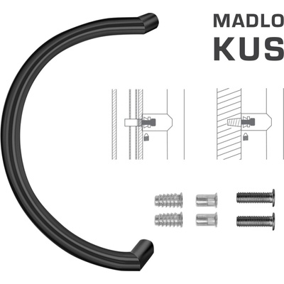 MPkovania FT - MADLO kód K16 Ø 30 mm SP ks Rozteč madla: 350 mm, Rozmer profilu madla: Ø 30 mm, Dĺžka: 380 mm