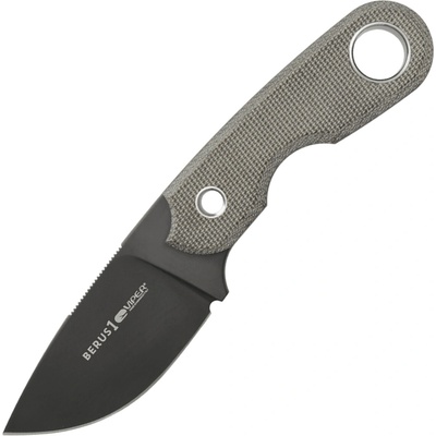 Viper BERUS1 Drop Point Black PVD M390, Green Canvas Micarta, Kydex VT4012DCG