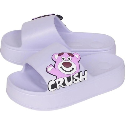 Дамски лилави джапанки с мече