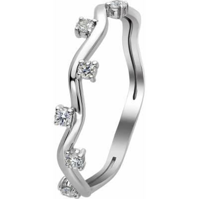 Zlaton Prsten bílé zlato s kameny N26092501050
