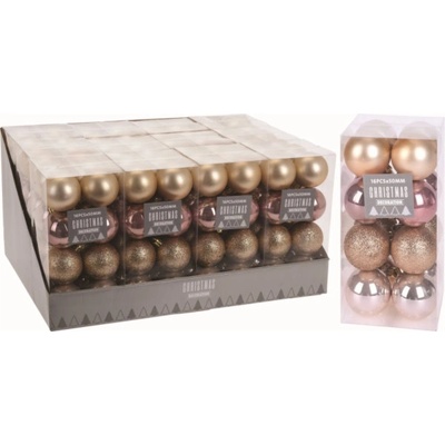 Home Styling Collection Vánoční koule Ø 5 cm 16 ks zlaté